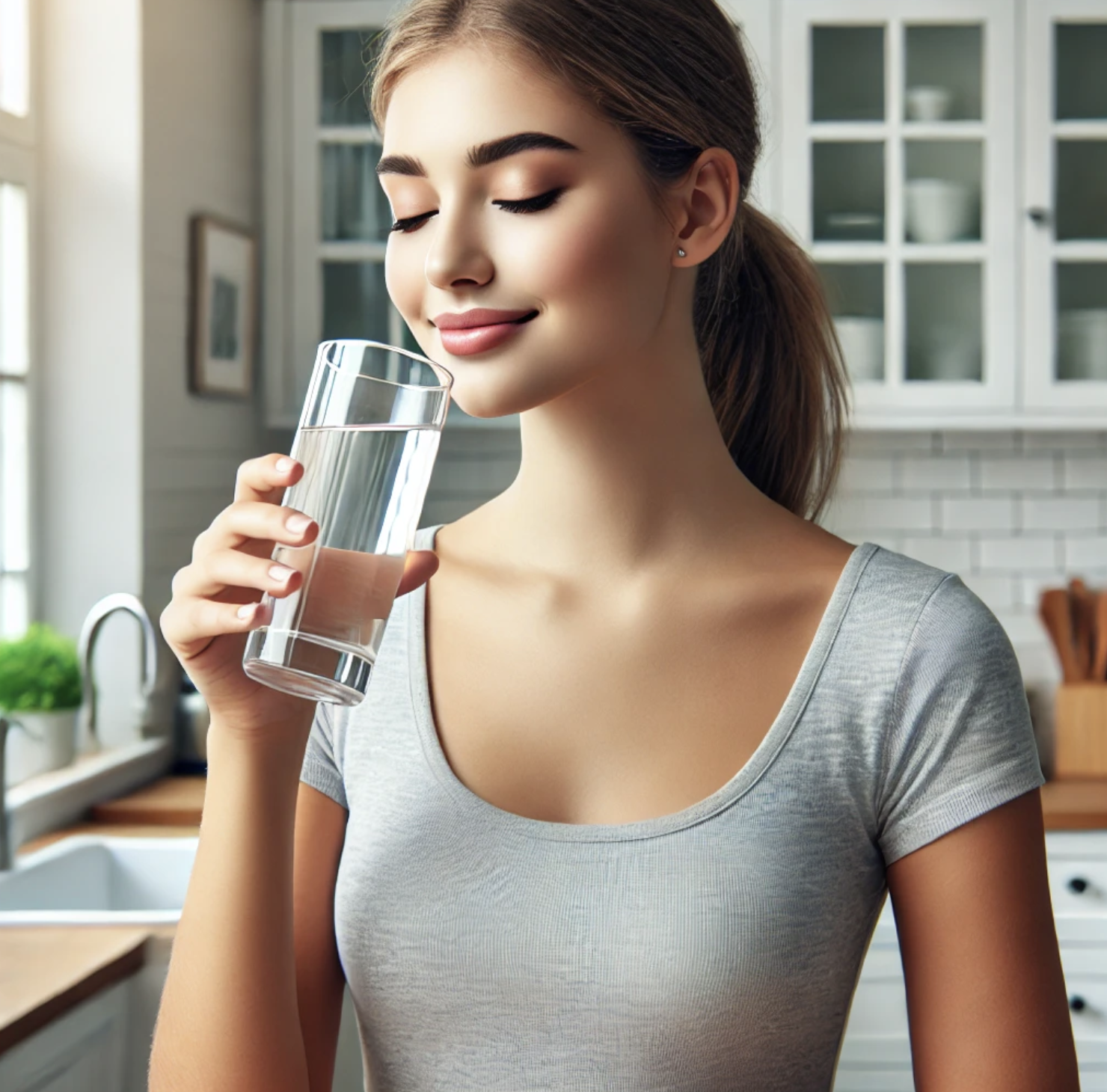 물을-충분히-마시면-좋은-이유-여성이-물-마시는-모습