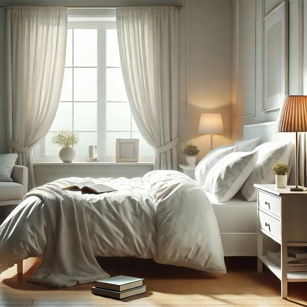 정리정돈-되어진-깔끔한-침실